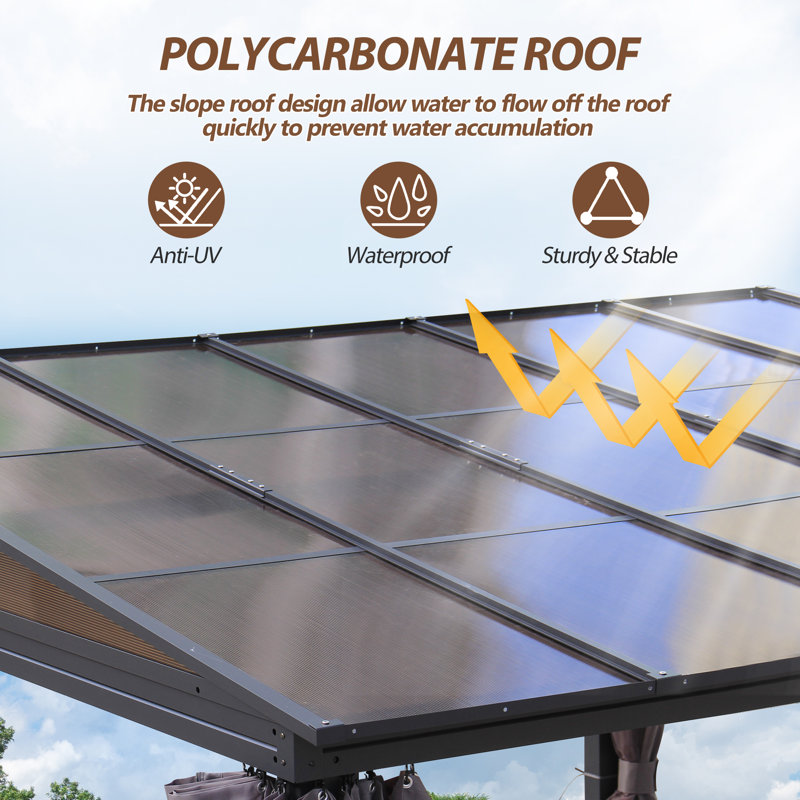 COVERONICS Aluminum Patio Gazebo & Reviews | Wayfair